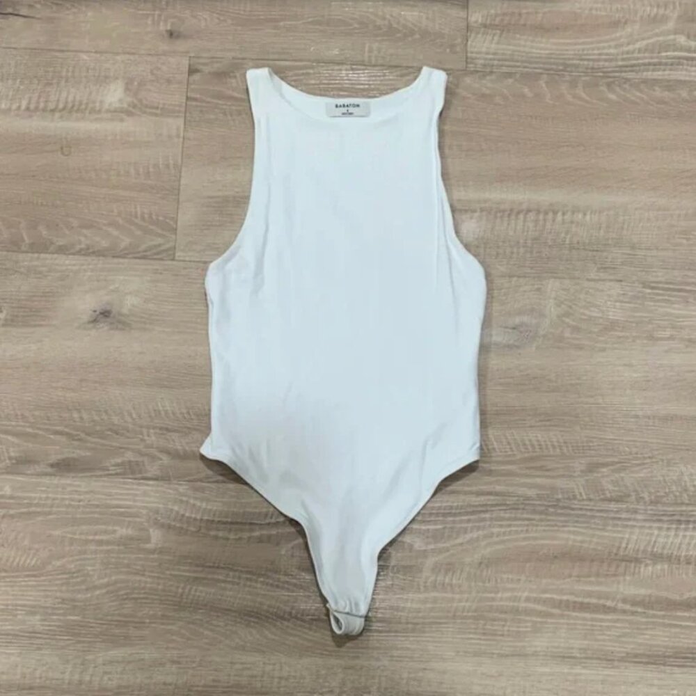 Babaton White Bodysuit L